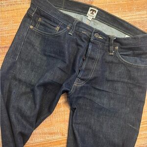 Tellason Indigo Slim Straight Jeans